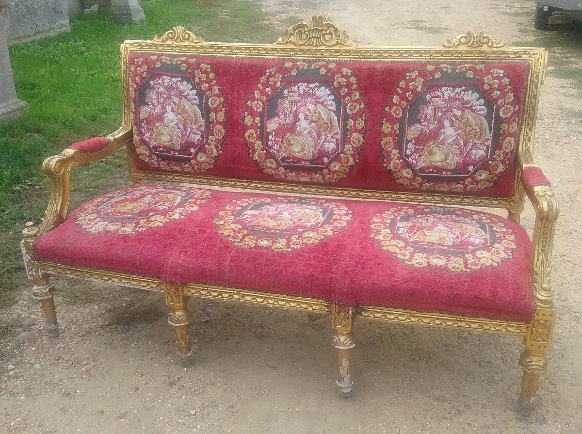 Sofa With A Louis XVI Style Armchair