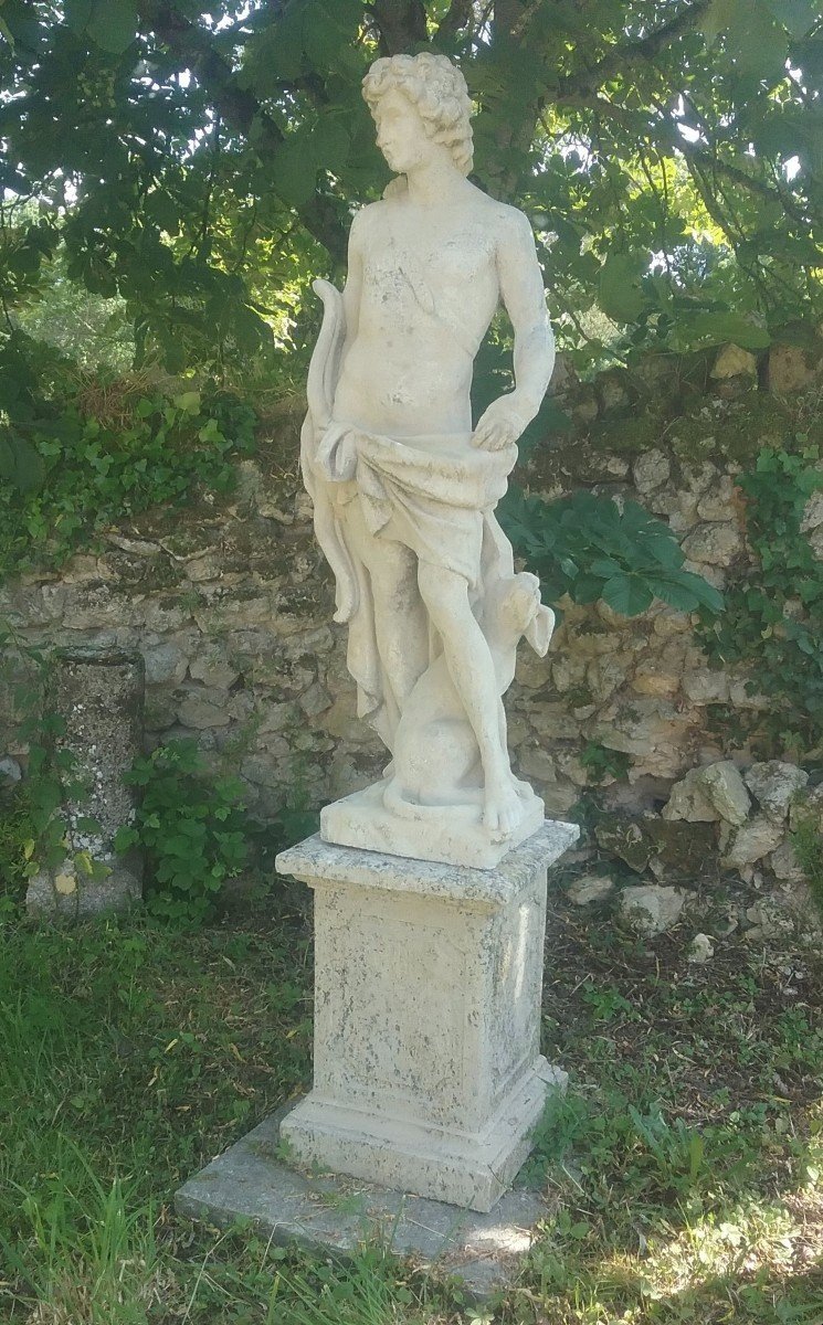 Stone Apollo Statue