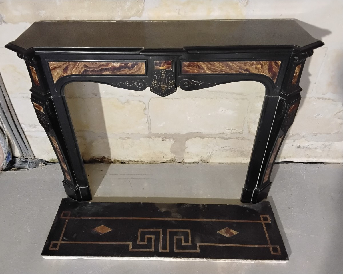 Cheminée En Marbre Noir