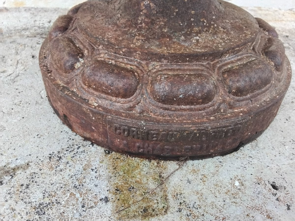 Paire de vases en fonte-photo-2