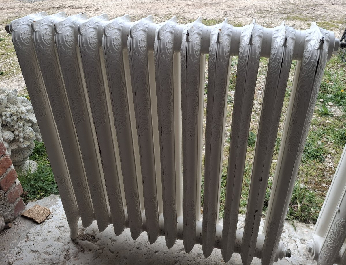 Two Flowered Cast-iron Radiators-photo-2
