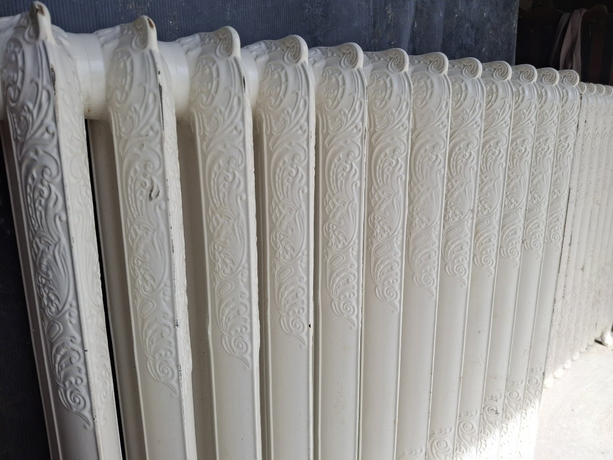 Two Flowered Cast-iron Radiators-photo-1
