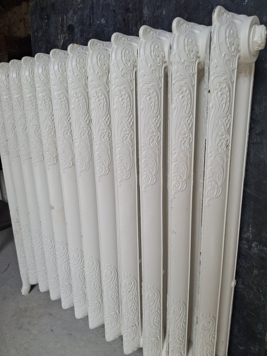 Two Flowered Cast-iron Radiators-photo-2
