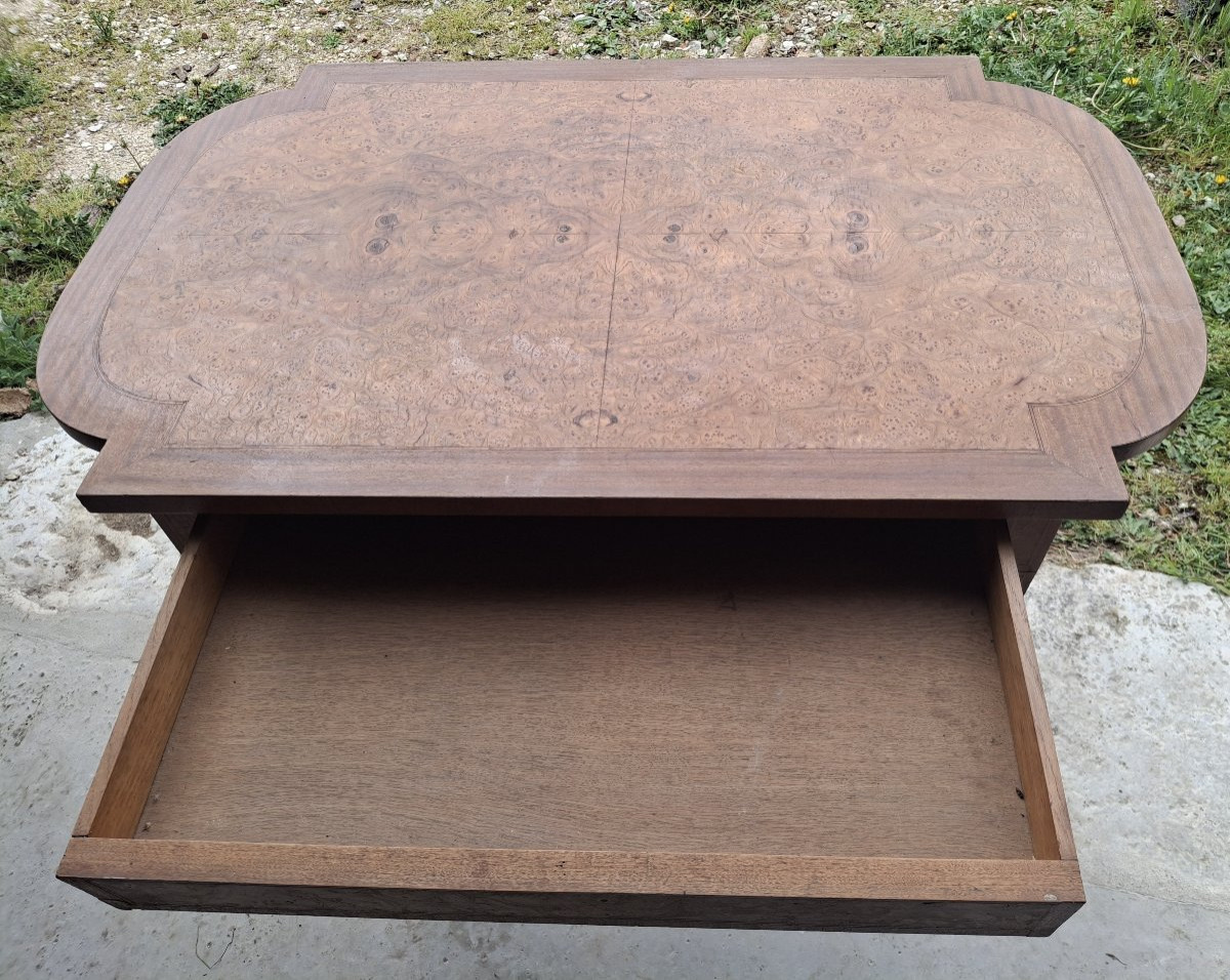 Bureau en loupe d'orme -photo-4