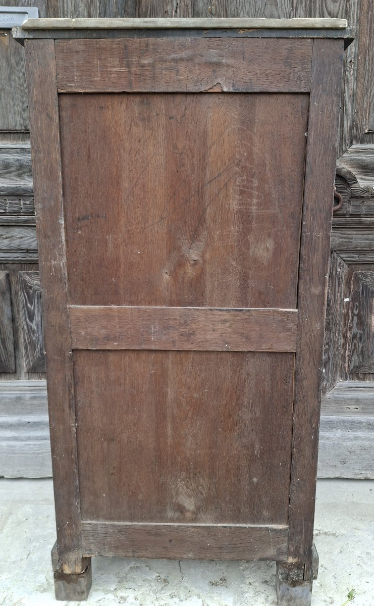 Secrétaire en marqueterie et ornements en bronze doré-photo-1