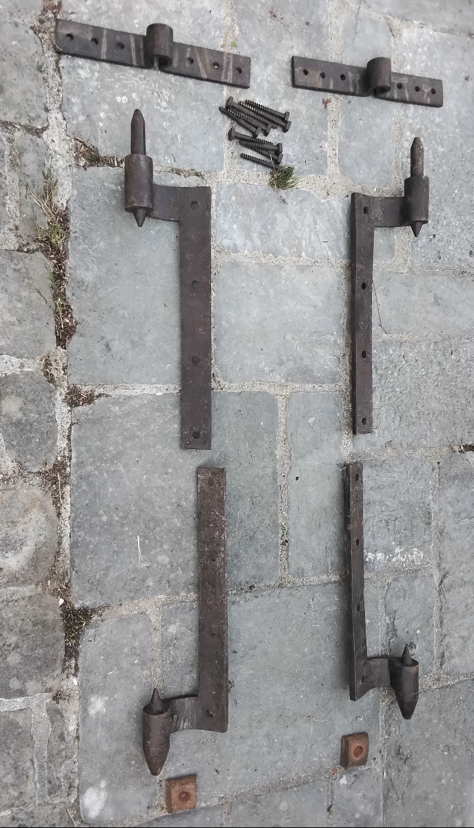 Paire de Pentures de porte cochère-photo-2