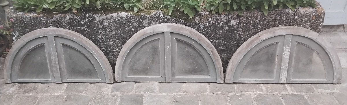 3 Oak Transom Windows