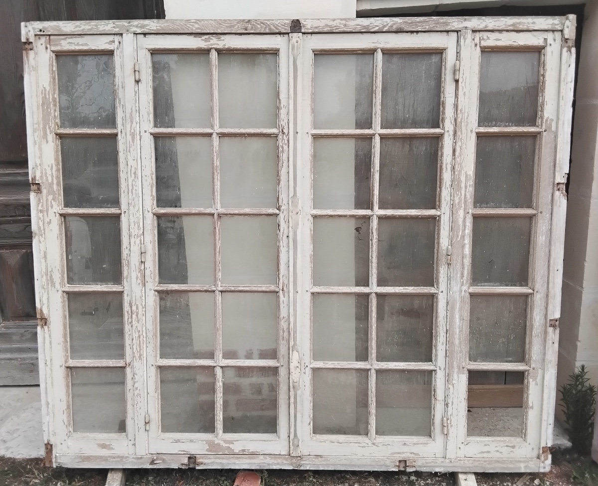 3 Fenêtres d'Orangerie en chêne-photo-1