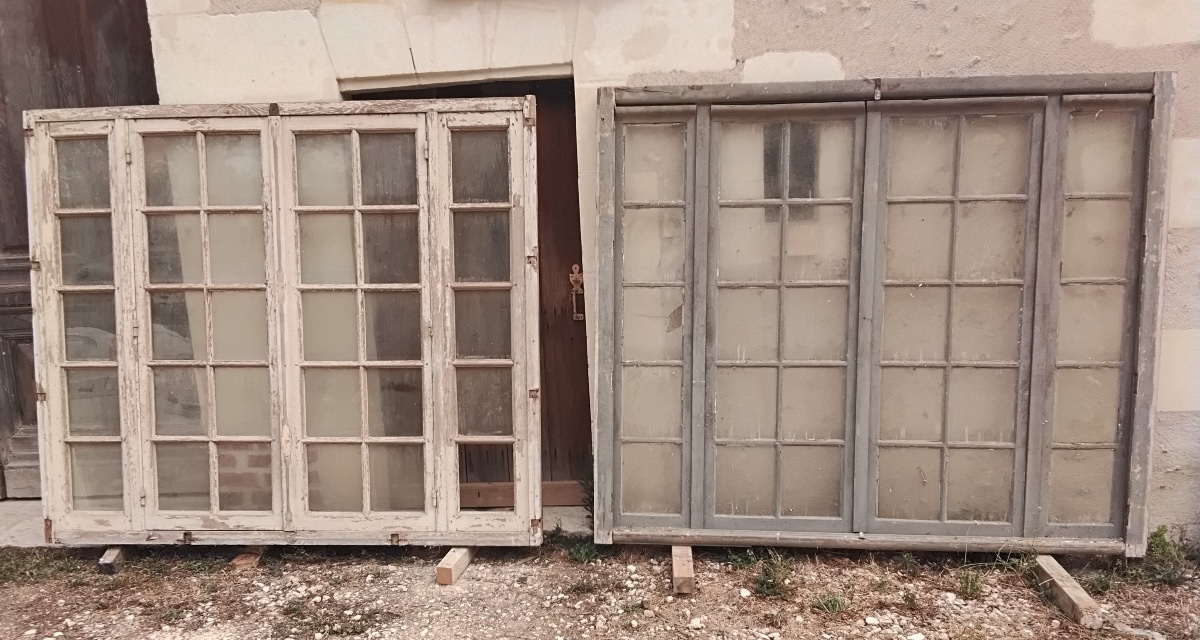 3 Fenêtres d'Orangerie en chêne