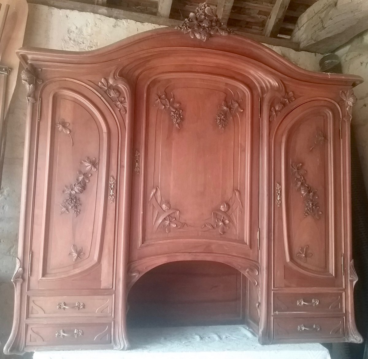 Haut De Buffet Art Nouveau -photo-2