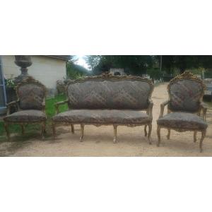 Sofa With Two Louis XV Style Armchairs