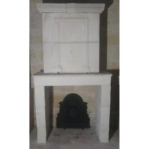 Rustic Trumeau Fireplace