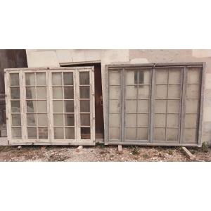 3 Fenêtres d'Orangerie en chêne