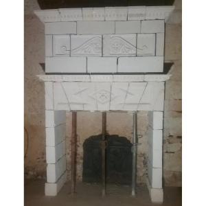 Renaissance Style Stone Fireplace