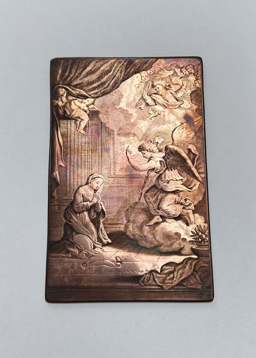 Pierre-Mathieu Ogier (actif entre 1676 et 1709) - Plaque de gravure, cuivre, datée 1691-photo-2