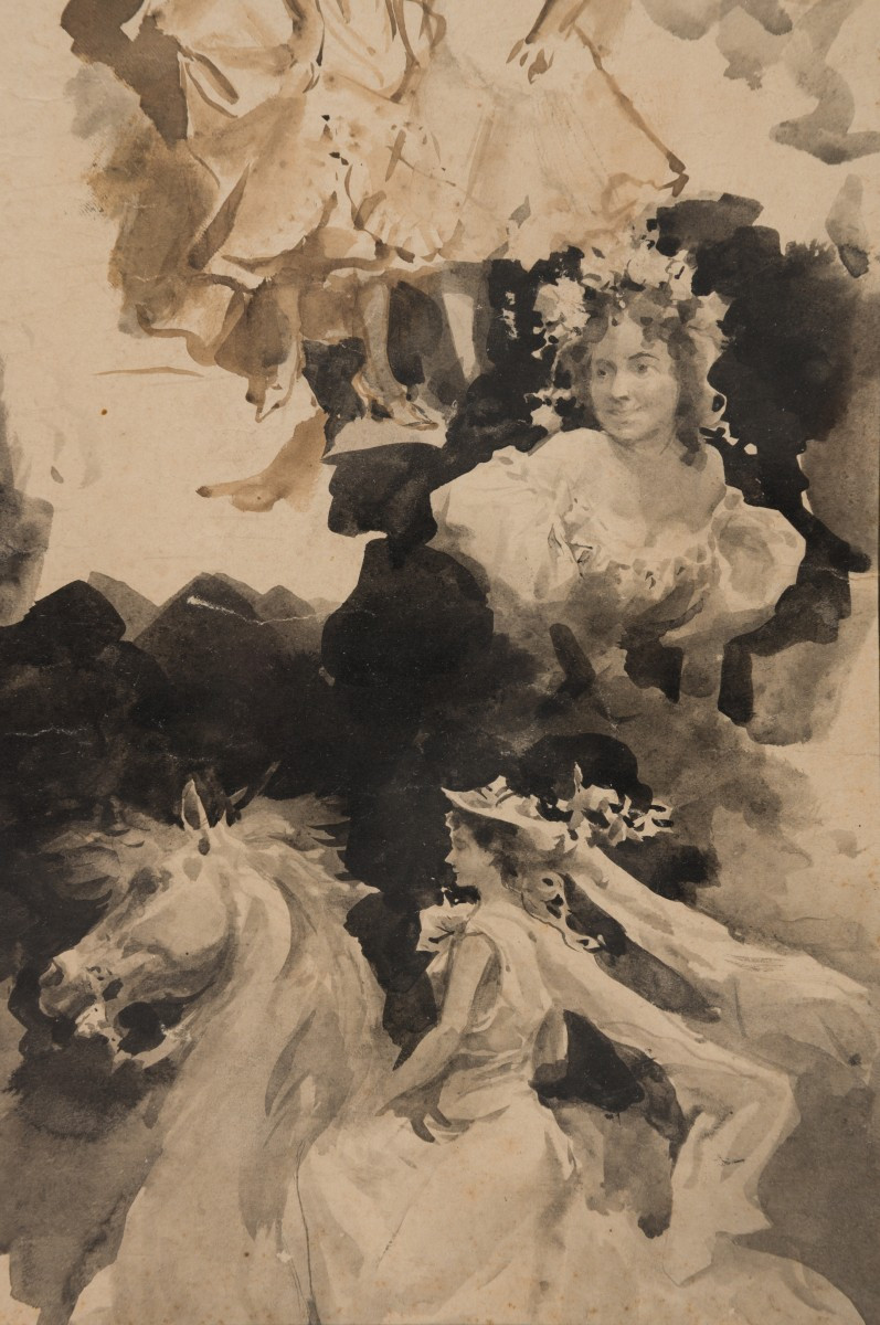 Attributed To Giovanni Boldini (1842–1931) – Women's Studies -photo-3