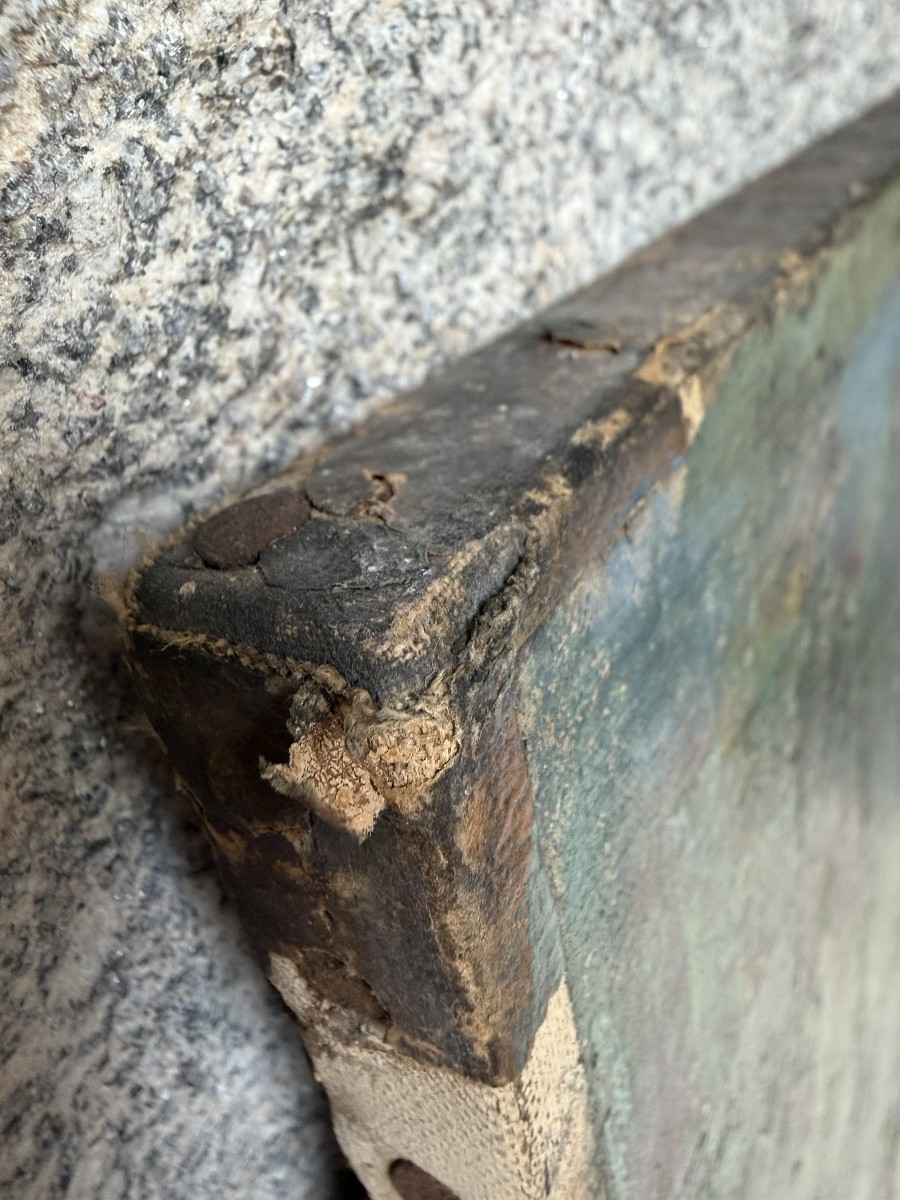 Jacques MARTIN (Villeurbanne 1844 - Lyon 1919) - Femme en bleu à la mandoline, circa 1915-photo-4