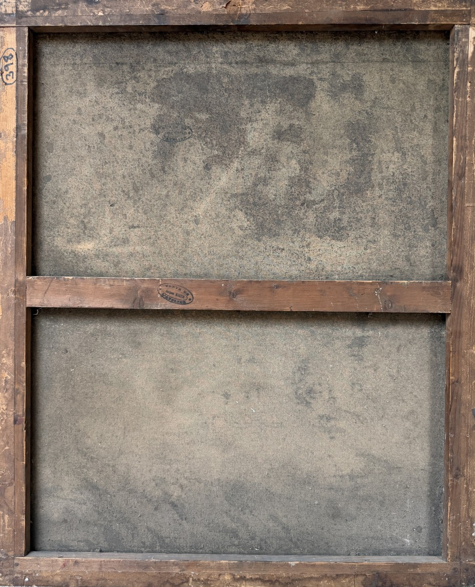 Jacques MARTIN (Villeurbanne 1844 - Lyon 1919) - Femme en bleu à la mandoline, circa 1915-photo-1