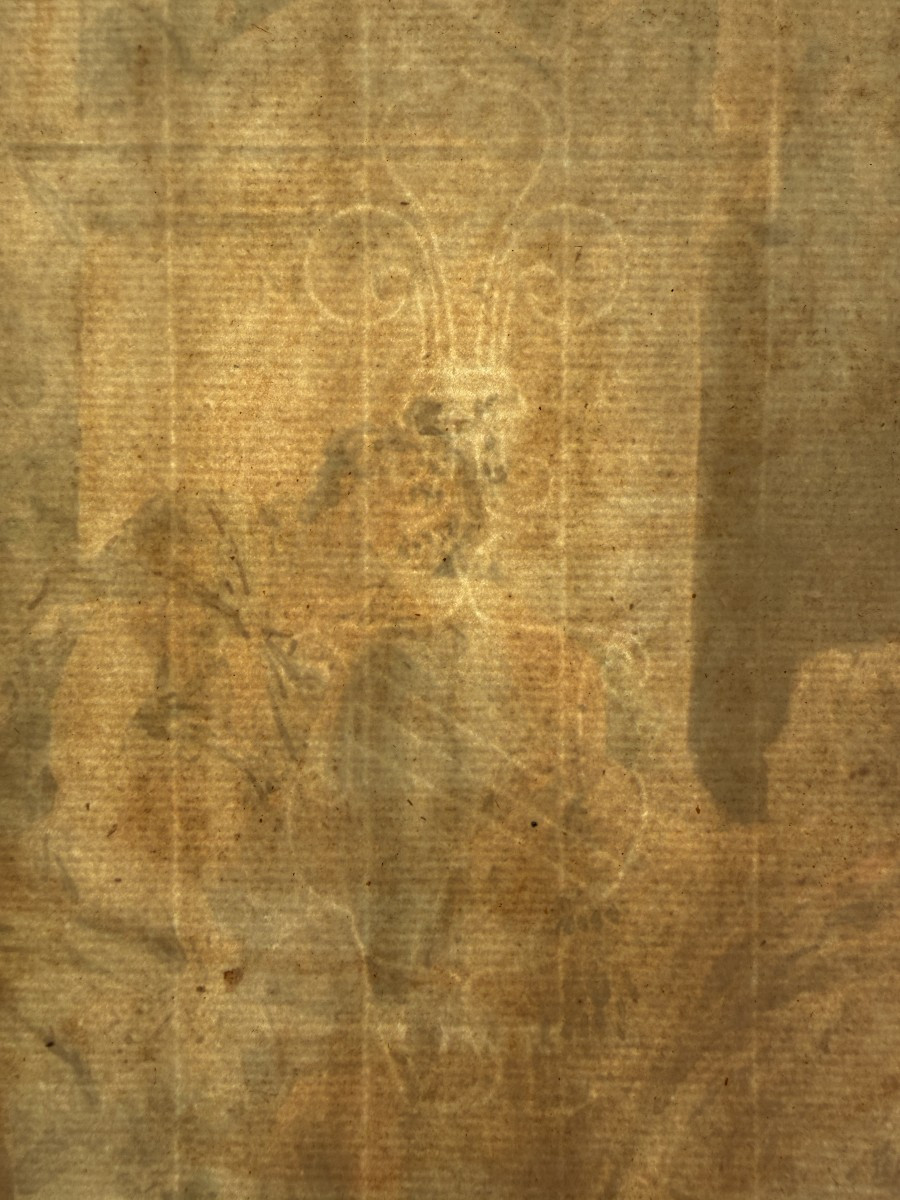 French School, Late 18th Century (circa 1775–1795) - Allegory Of Mourning (or Fallen Fortune)-photo-3