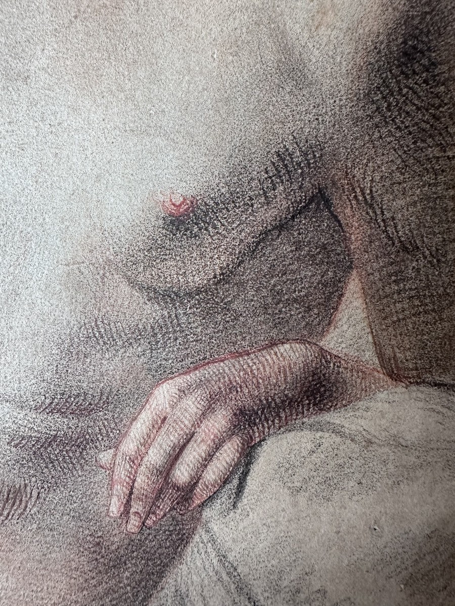 Entourage de Johann Heinrich Füssli (1741 – 1825) - Étude de nue-photo-1