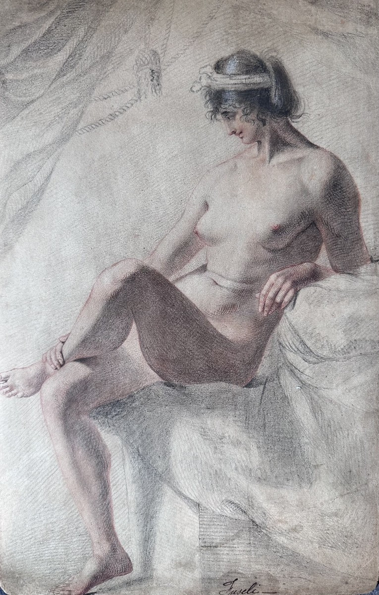 Entourage de Johann Heinrich Füssli (1741 – 1825) - Étude de nue