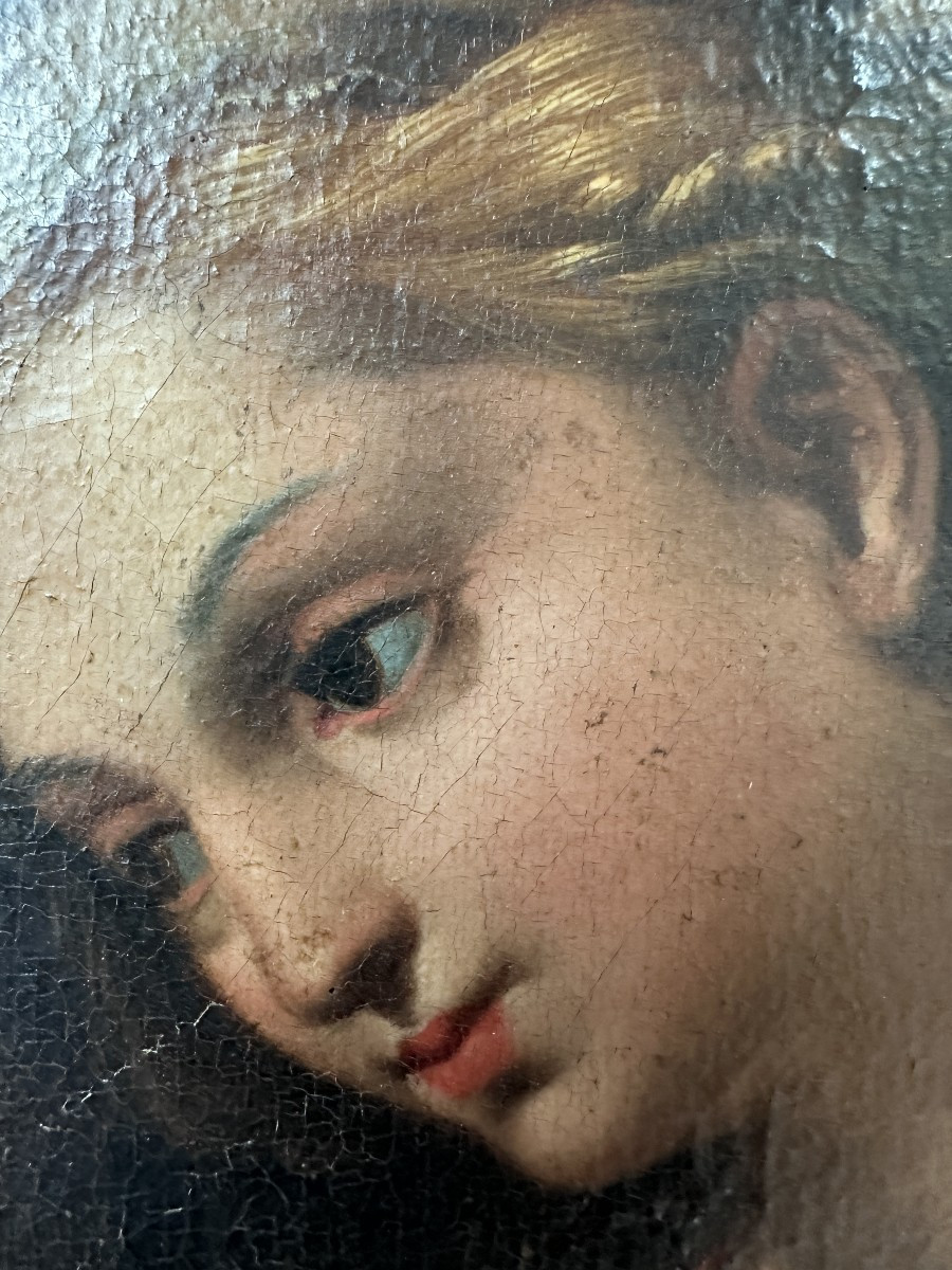 Entourage de Raphaël,  La Vierge à l’Enfant, sainte Anne et le petit saint Jean-Baptiste-photo-4