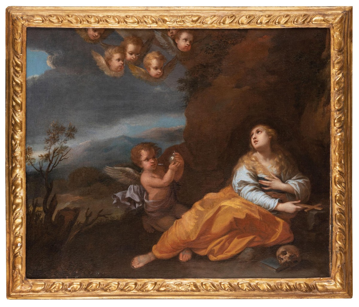 Nicolas Loir (paris, 1624 - 1679) - Saint Mary Magdalene, Penitent - Unpublished Painting