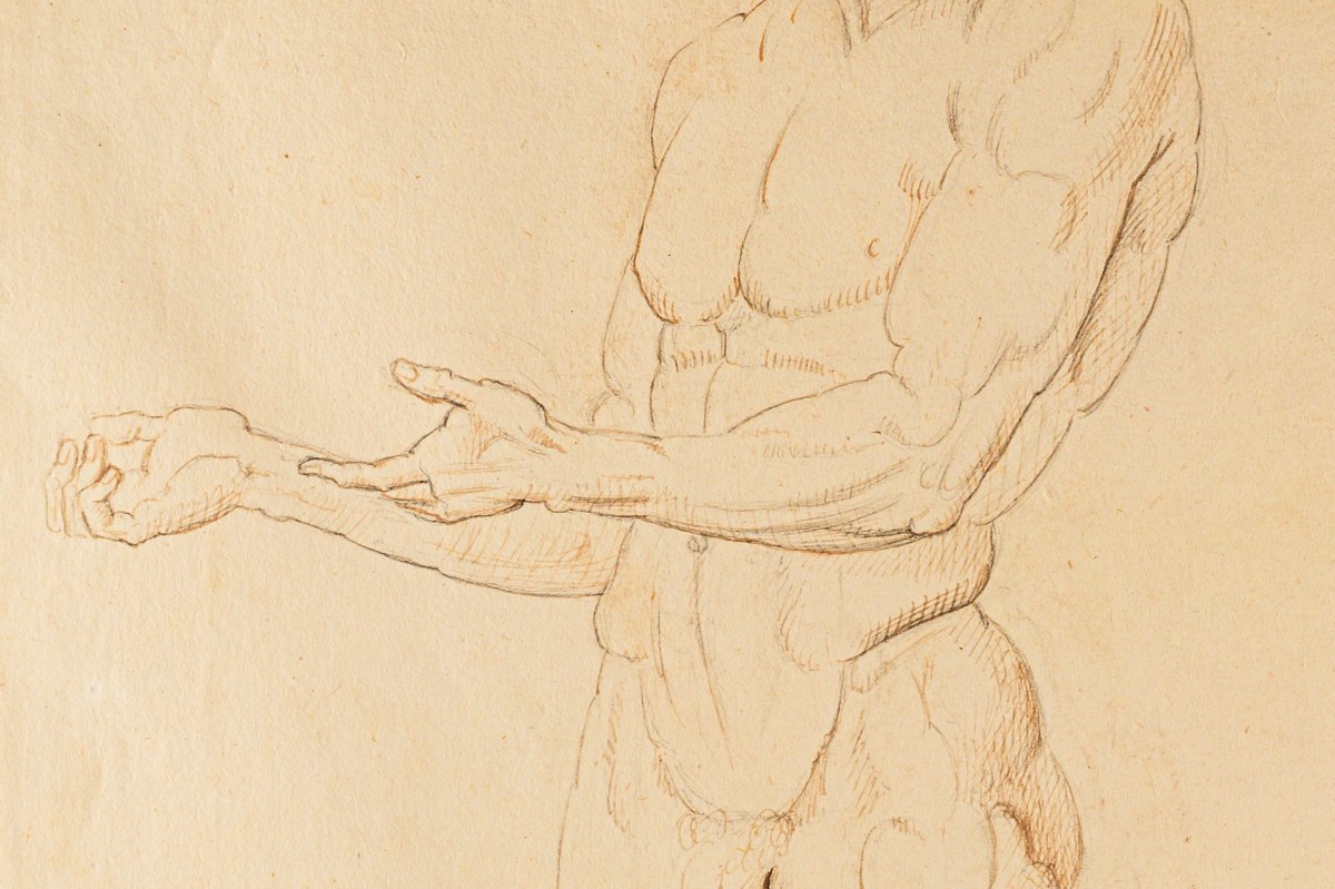Antonio Canova (1757–1822) – Monumental Study Of A Male Nude, Circa 1790-photo-4