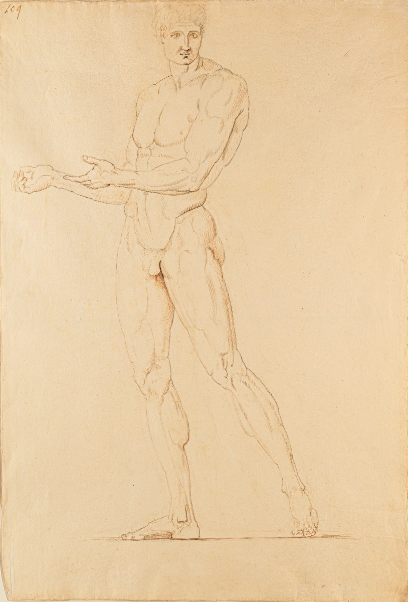 Antonio Canova (1757–1822) – Monumental Study Of A Male Nude, Circa 1790