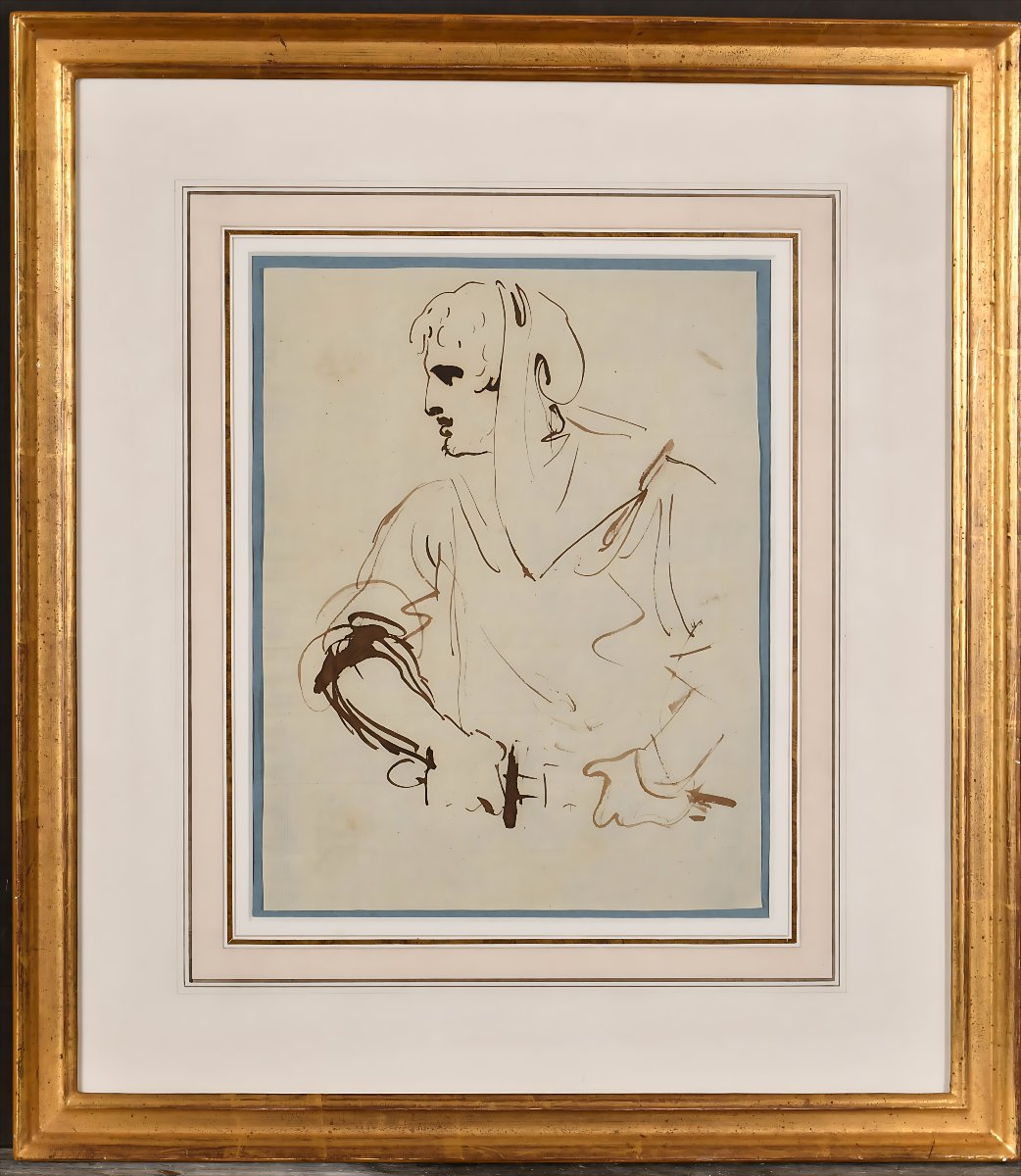 William Lock The Younger (1767–1847) – A Classical Soldier Drawing His Sword-photo-2