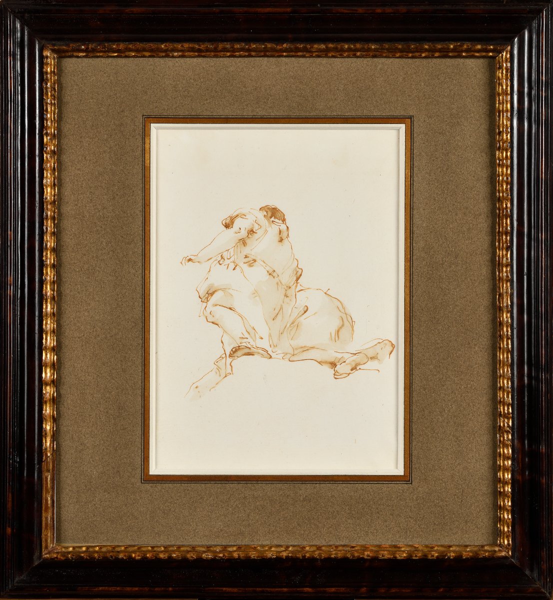 Giambattista Tiepolo (1696-1770) – Deux figures vues da sotto in su, vers 1758-1760