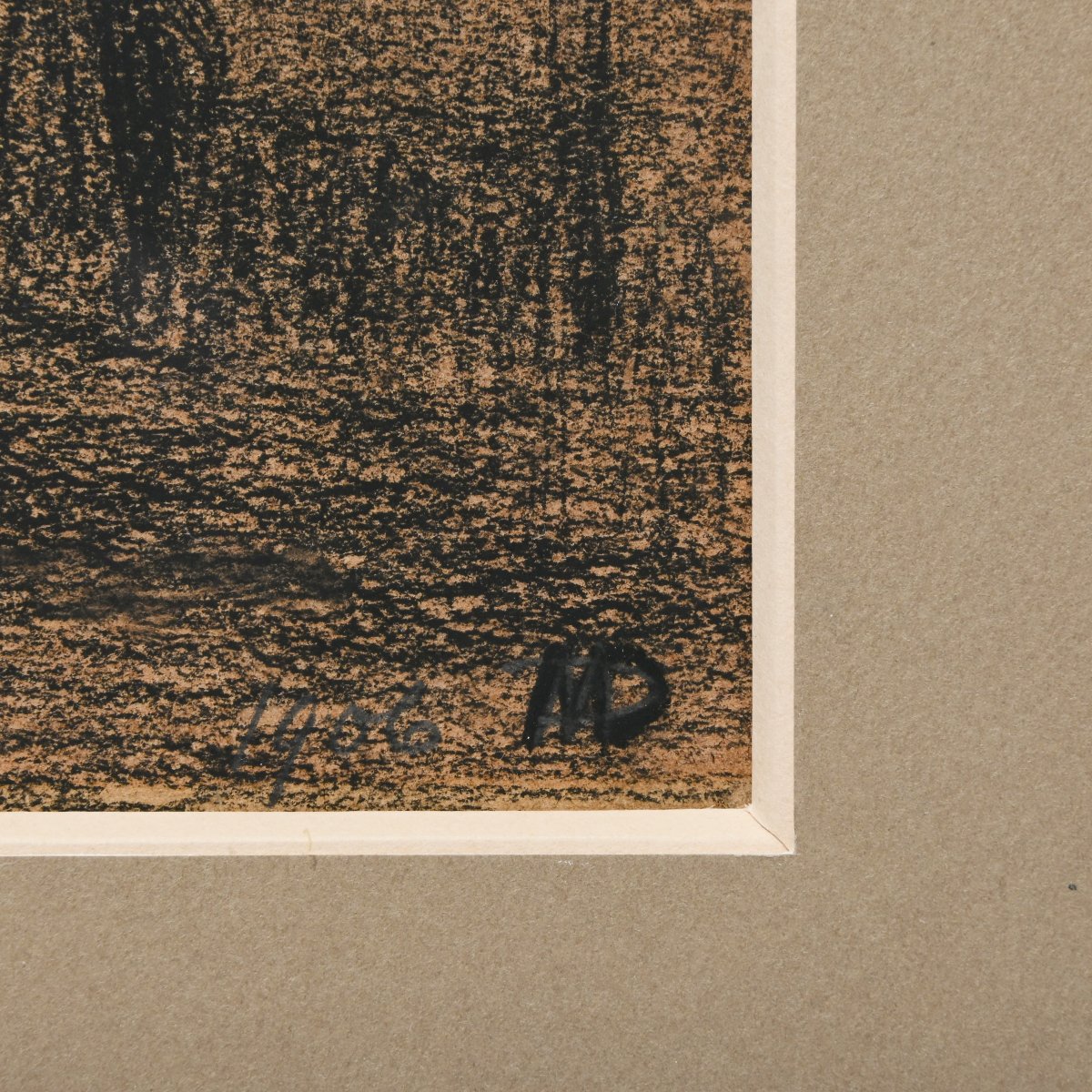 Maurice Dupuis (1882–1959), *old Facades*, 1906, Charcoal Drawing On Display At The Ghent Museum-photo-3