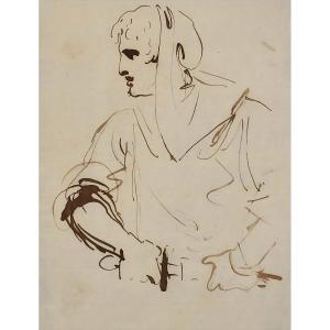 William Lock The Younger (1767–1847) – A Classical Soldier Drawing His Sword