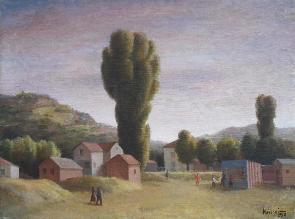 Noel Quintavalle (Ferrara 1893 – Alassio 1975), Le cirque est arrivé (1950)