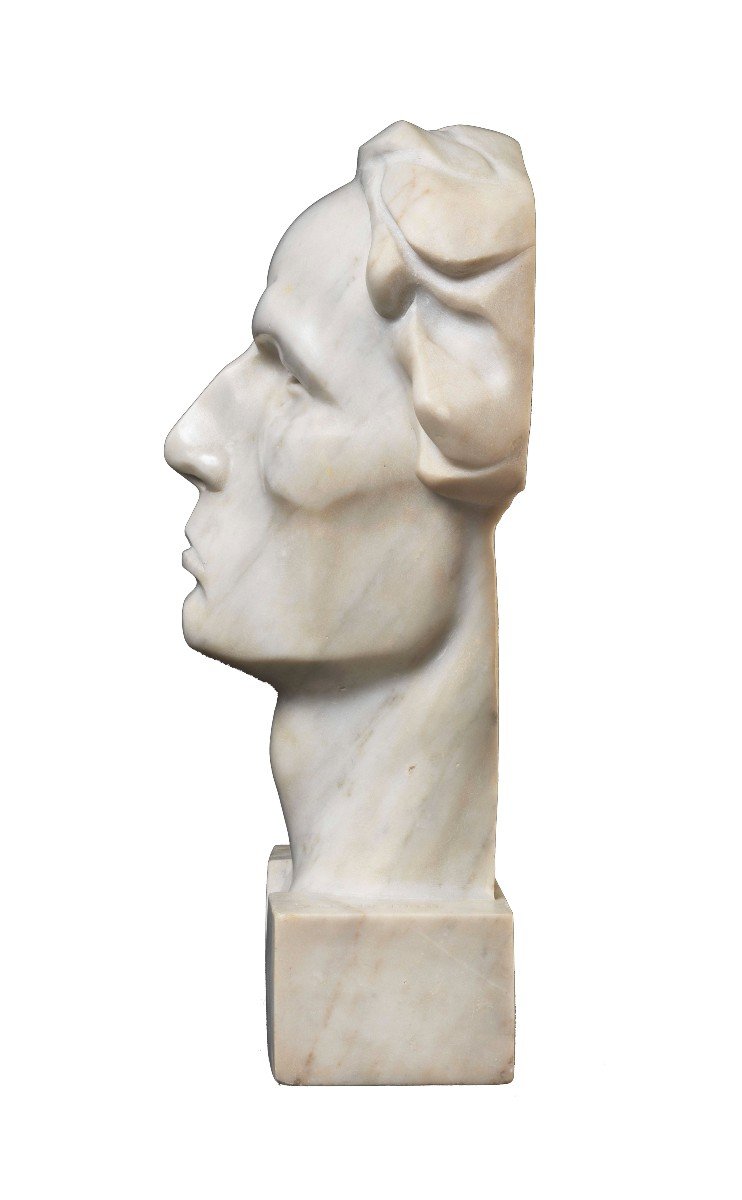 Vitaliano Marchini (melegnano 1888 – 1971), ardito (portrait Of A Man), 1919-photo-3