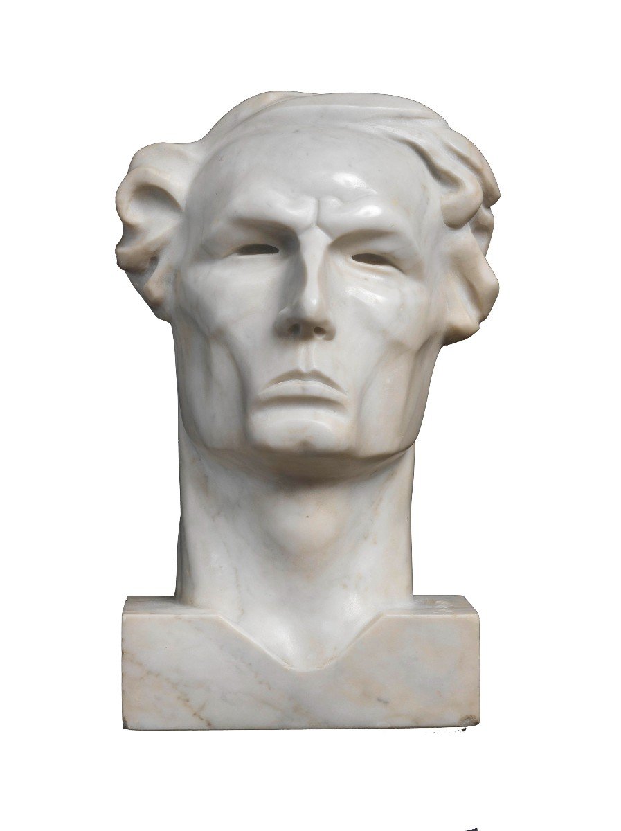 Vitaliano Marchini (melegnano 1888 – 1971), ardito (portrait Of A Man), 1919
