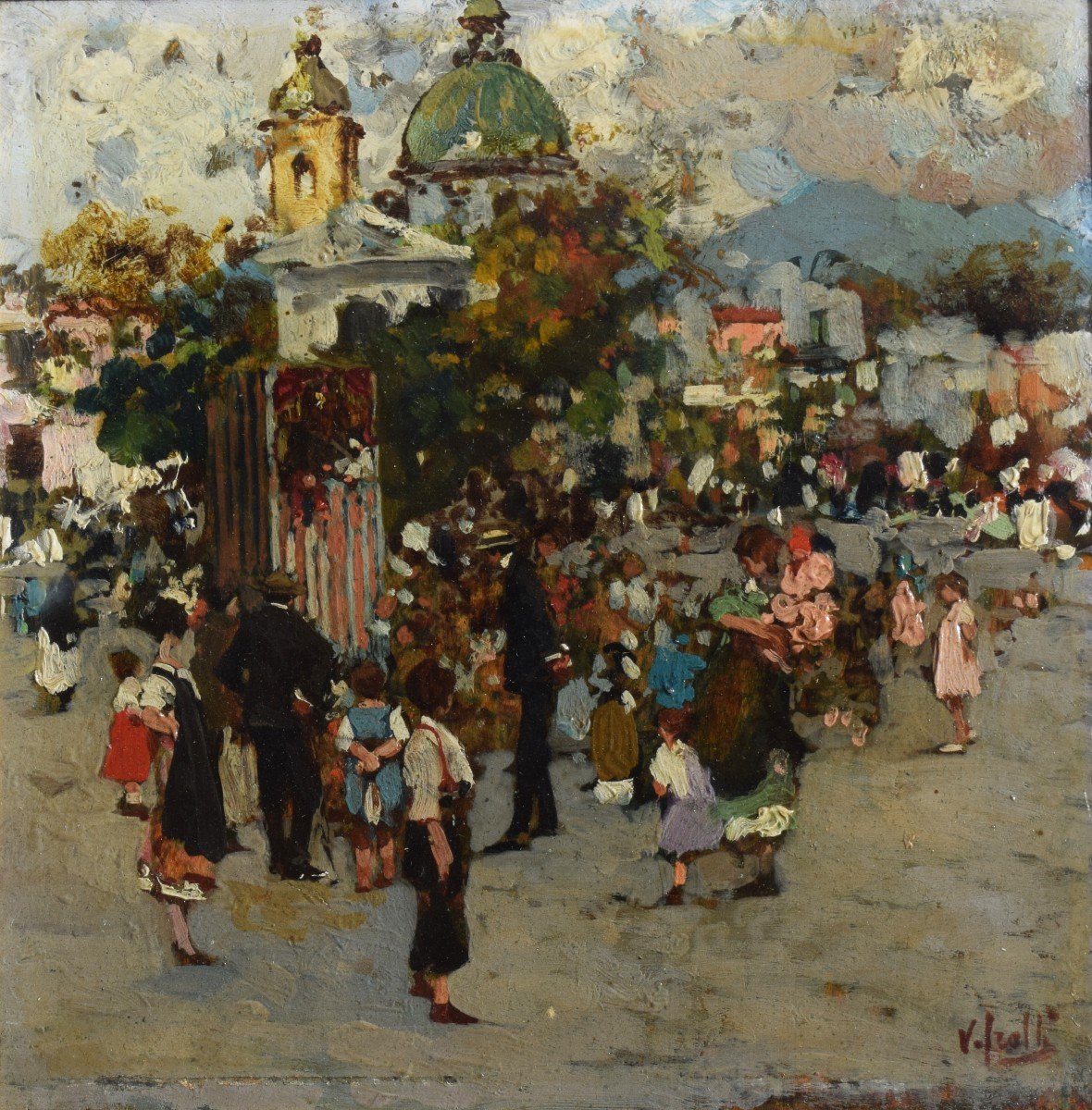 Vincenzo Irolli (naples 1860 – 1949), puppet Theater For Children