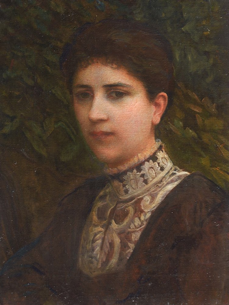 Napoléon Parisani (camerino 1853 – Rome 1932), Portrait De Dame