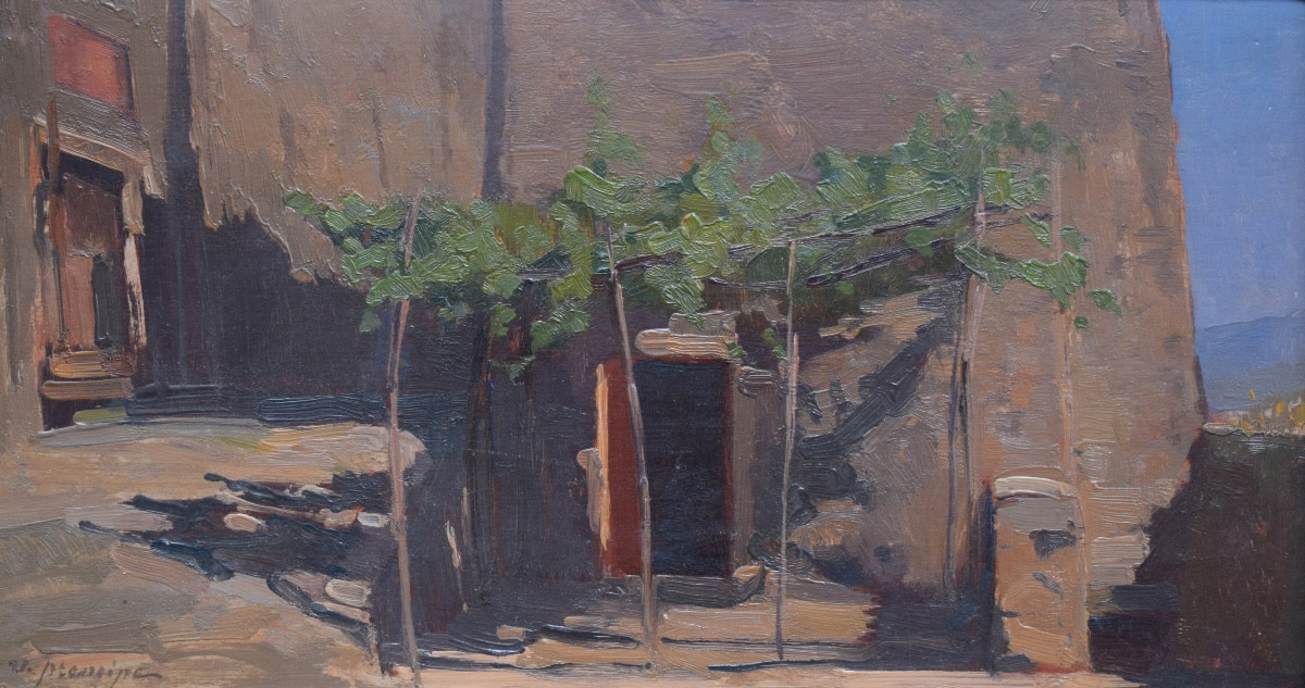 Umberto Prencipe (naples 1879 – Rome 1962), The Old Farm, Orvieto (1942)