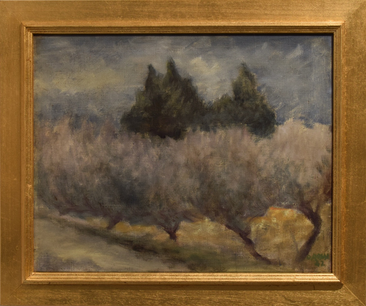 Ottone Rosai (florence 1895 – Ivrea 1957), Oliviers En Toscane (1942)-photo-2