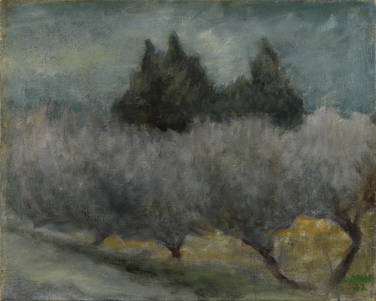 Ottone Rosai (florence 1895 – Ivrea 1957), Oliviers En Toscane (1942)