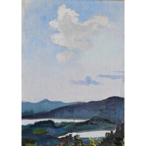 Renato Guttuso (bagheria 1911 – Roma 1987), Laghi Di Varese (1964)