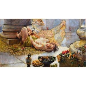 Giuseppe Boschetto (naples 1841 – 1918), the Tied Slave