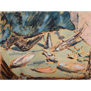 Filippo De Pisis (ferrara 1896 – Milan 1956), the Beach(1942)