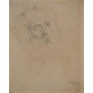 Vincenzo Gemito (Naples 1852 – 1929), Autoportrait (1919)