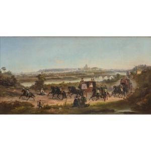 Vincenzo Giovannini (Todi 1816 – Rome 1903), procession papale à Tor di Quinto