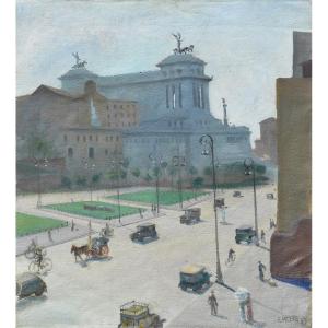 Edmondo Poletti (Novare 1908 – 1978), Via dei Fori Imperiali (1933)