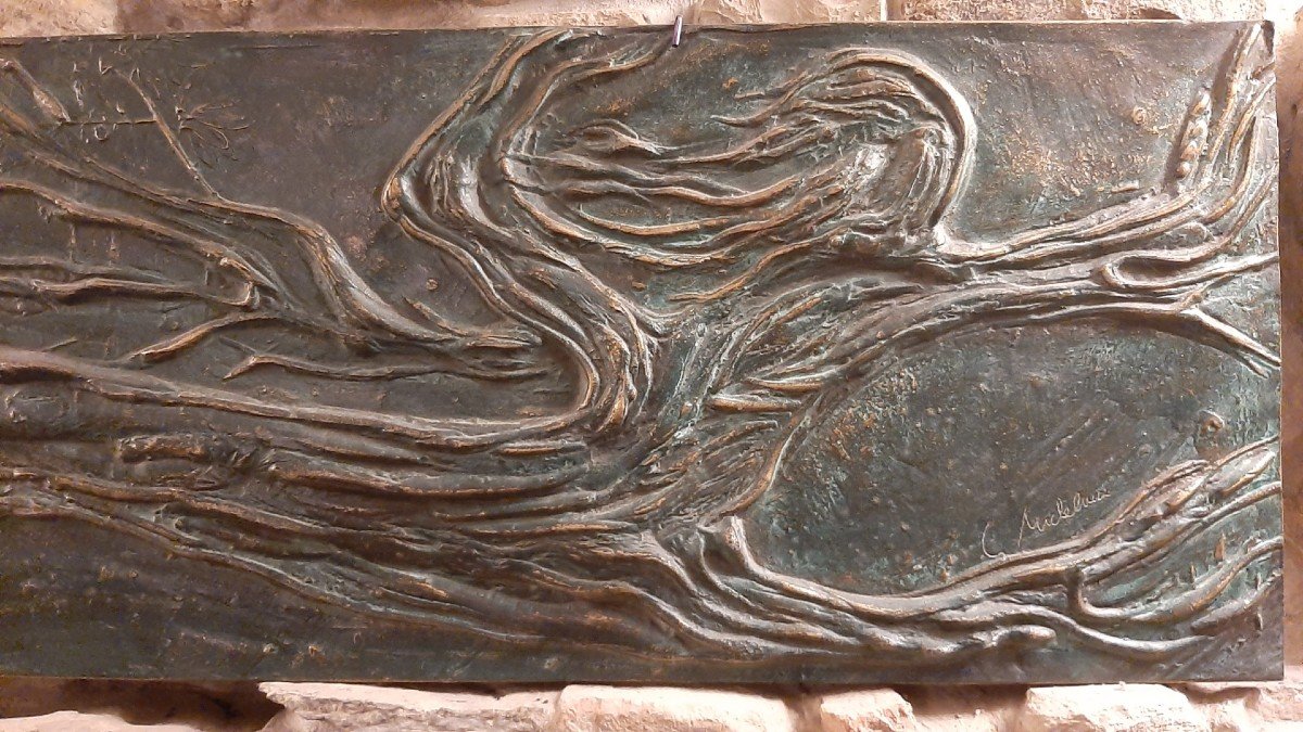 Bronze Metal Panel By Giovanni Michelucci-photo-2