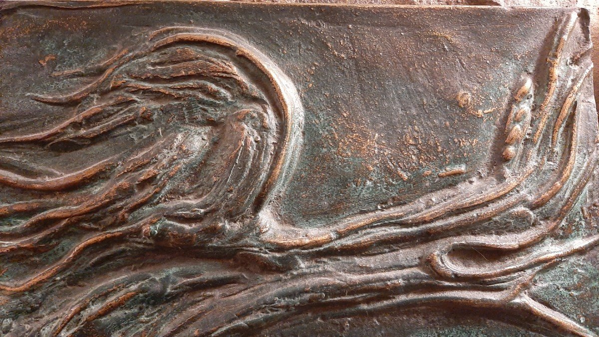 Bronze Metal Panel By Giovanni Michelucci-photo-3