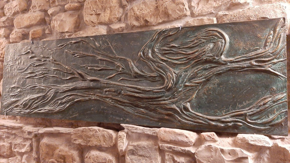 Bronze Metal Panel By Giovanni Michelucci-photo-2